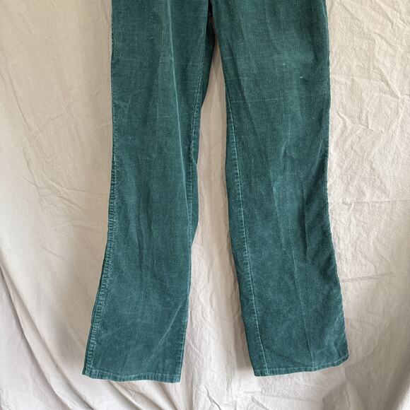 Vintage Funny Girl Corduroy Pants Green High Rise Straight Leg Sz 13/14 Modern 8 - Picture 3 of 13